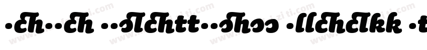 Sauna Ligatures Black Italic Swash字体转换